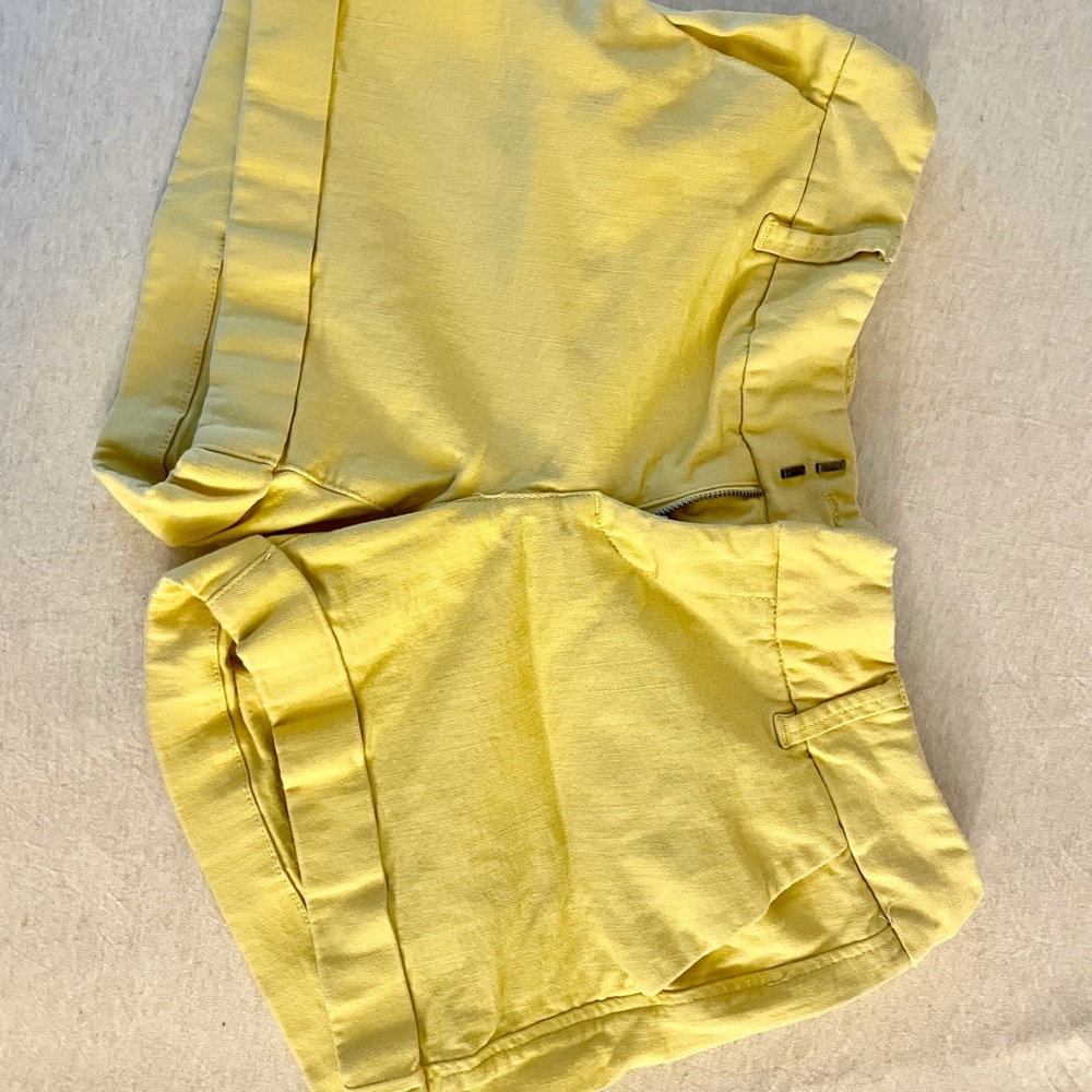 Yellow summer shorts